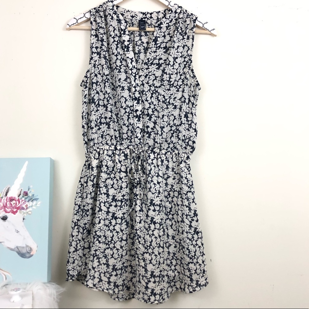 Gap Floral Navy Print Dress
